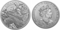 Ile Niue 1 Pound - 1 oz Argent - Elisabeth II - Hera et ses paons - 2022