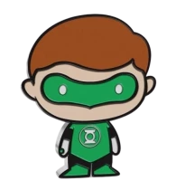 Ile Niue 2 Dollars - 1 Once Argent BE - Green Lantern DC Comics Chibi - 2020