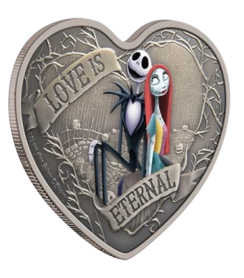 Ile Niue 2 Dollars - Argent 1 oz BE- L\'�trange No�l de Mr.Jack \'Love is Eternal\' - 2021