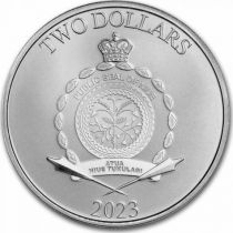 Ile Niue 2 Dollars - Hercule - Mythologie Grecque - 2023 - Once Argent