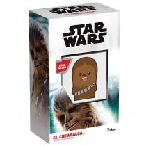 Ile Niue Chewbacca - STAR WARS Chibi - 1 Once Argent Couleur NIUE 2020 2/9