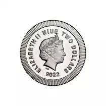 Ile Niue Chouette d\'Ath&egrave;nes - 1 Once Argent 2022 NIUE