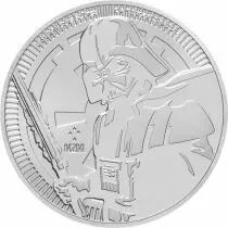 Ile Niue Dark Vador - Star Wars - 1 Once Argent Niue 2019