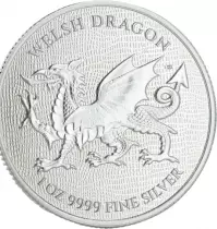 Ile Niue Dragon Gallois (Welsh dragon) - 1 Once Argent 2022 NIUE