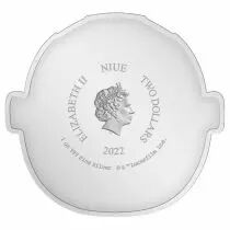 Ile Niue Grogu - The Mandalorian STAR WARS - 1 Once Argent Couleur NIUE 2022