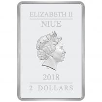 Ile Niue La Menace Fantôme? - 2 Dollars couleur 2018 - Affiche Rectangle