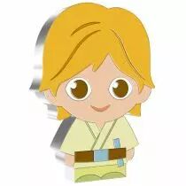 Ile Niue Luke Skywalker - STAR WARS Chibi - 1 Once Argent Couleur NIUE 2021 6/9