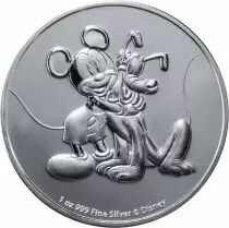 Ile Niue Mickey et Pluto - 1 Once Argent 2020 Niue