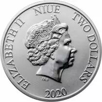 Ile Niue Mickey et Pluto - 1 Once Argent 2020 Niue