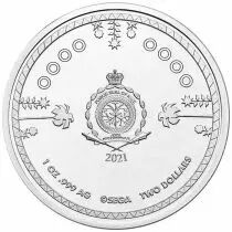 Ile Niue Sonic - 2 Dollars Argent Niue 2021