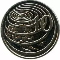 Iles Caïman 10 Cents Elisabeth II - Tortue