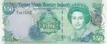 Iles Caïman 50 Dollars - Elisabeth II - Maison - 2001
