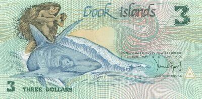 Iles Cook 3 Dollars - ND (1987) - P.3
