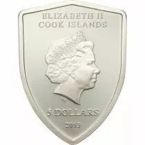 Iles Cook Ferrari - 5 Dollars Argent Couleur Iles COOK