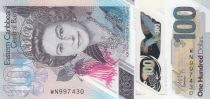 Iles des Caraïbes 100 Dollars Elisabeth II - Polymer - 2019