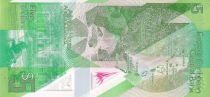 Iles des Caraïbes 5 Dollars - Elisabeth II - Polymer - ND (2021) - Série CY - P.NEW