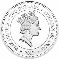 Iles Pitcairn 2 Dollars 2013 - Grandgousier-p&eacute;lican