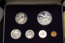 Iles Vierges Britanniques Coffret 6 monnaies Elisabeth II - 1973 - Argent Frappe BE