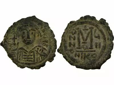 Imperio Bizantino Follis - Mauricius Tiberius - Nicomedia