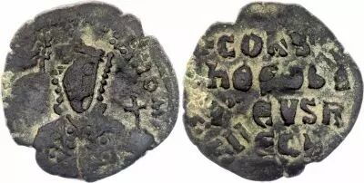 Imperio Bizantino L�on VI - Follis, Seul - 886 / 908 Constantinople