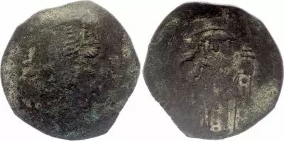 Impero bizantino Alexis III - Aspron Trachy, Type 3 - 1195 / 1203 Constantinople