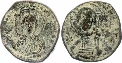 Impero bizantino Constantin X - Follis, Classe 1, avec Eudoxie - 1059 / 1167 Constantinople