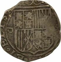 in the name of Ferdinand & Isabella - Silver Real - 1560 / 1566 S Sevilla