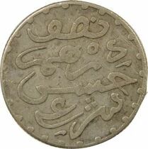 in the name of Hassan I - 1/2 Silver Dirham - 1312 AH (1894 / 1895) Paris