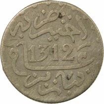 in the name of Hassan I - 1/2 Silver Dirham - 1312 AH (1894 / 1895) Paris