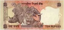 Inde 10 Rupees,  Mahatma Gandhi - Animals - 2011 - P.95 Lettre S