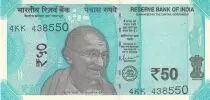 Inde 50 Rupees - Mahatma Gandhi - 2022 - Série 4KK - P.NEW