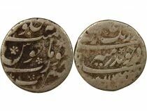 Inde Empire Moghol, Aurangzeb - Roupie Argent - 1075 AH Surat