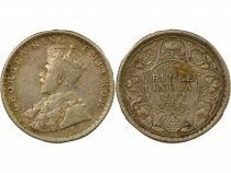Indes Britanniques George V - 1/4 Roupie Argent - 1912 . Bombay