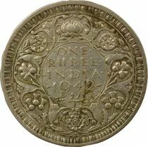 Indes Britanniques George VI - Roupie Argent - 1942 . Bombay