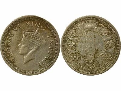 Indes Britanniques George VI - Silver Rupee - 1942 . Bombay