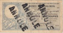 Indes Françaises 10 Rupees - 10 Roupies - 10 Roupies, Neptune - 1919 Série S.5 Annulé
