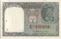 India 1 Rupee,  Ashoka column - 1949-51 - P.71 b