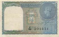 India 1 Rupee - George VI - ND (1944) - P.25a