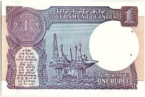 India 1 Rupee, Petroleum Platform - 1990 - P.78
