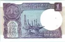 India 1 Rupia - Plataforma petrolifera - 1989