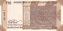 India 10 Rupees - Mahatma Gandhi - 2021 - Serial 92A - P.NEW
