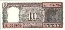 India 10 Rupees, Ashoka column - Dhow  - 19(84-85)  - P.60 i