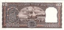 India 10 Rupees, Ashoka column - Dhow  - 19(84-85)  - P.60 i