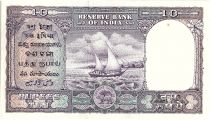 India 10 Rupees, Lion capital of Ashoka -  Dhow - 19(62-67) - P.39 c