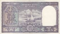 India 10 Rupees Boat