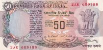 India 50 Rupees - Ashoka column - Parliament - 1978 - Serial 2AK - P.84 a