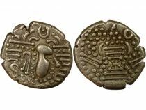 India Chaulukyas of Gujarat - Silver Gadhaiya Paisa - 950 / 1189