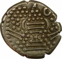 India Chaulukyas of Gujarat - Silver Gadhaiya Paisa - 950 / 1189