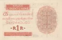 India Francesa 1 Rupee - Specimen - 1923 - UNC - P.4as