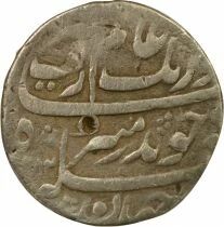 India Mughal Empire, Aurangzeb - Silver Rupee - 1082 AH (1671 / 1672) Surat